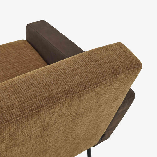 Fauteuil G10 Cinna design Pierre Guariche, accoudoirs tapissés – vue 3