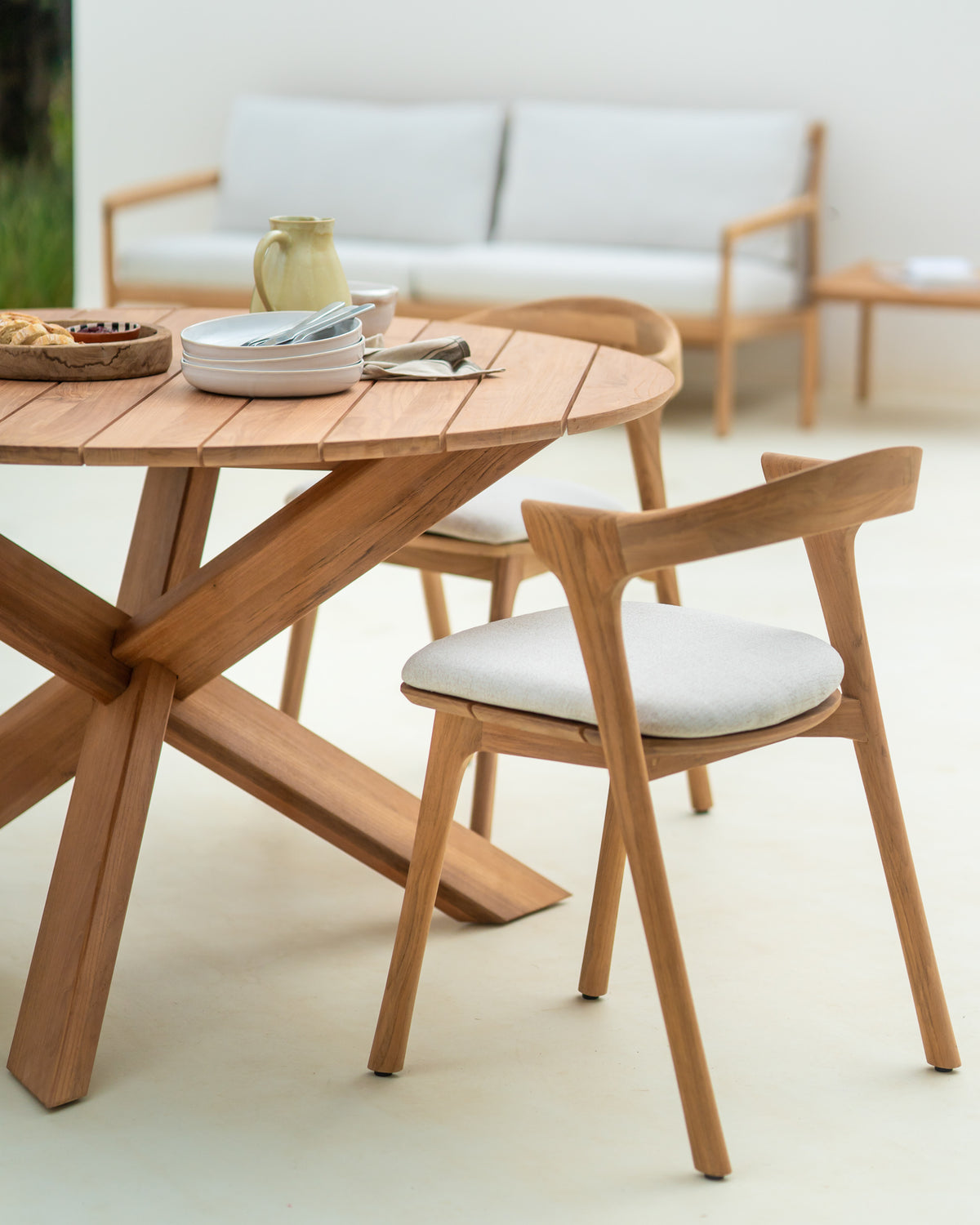 Chaise de jardin Bok avec coussin – ambiance