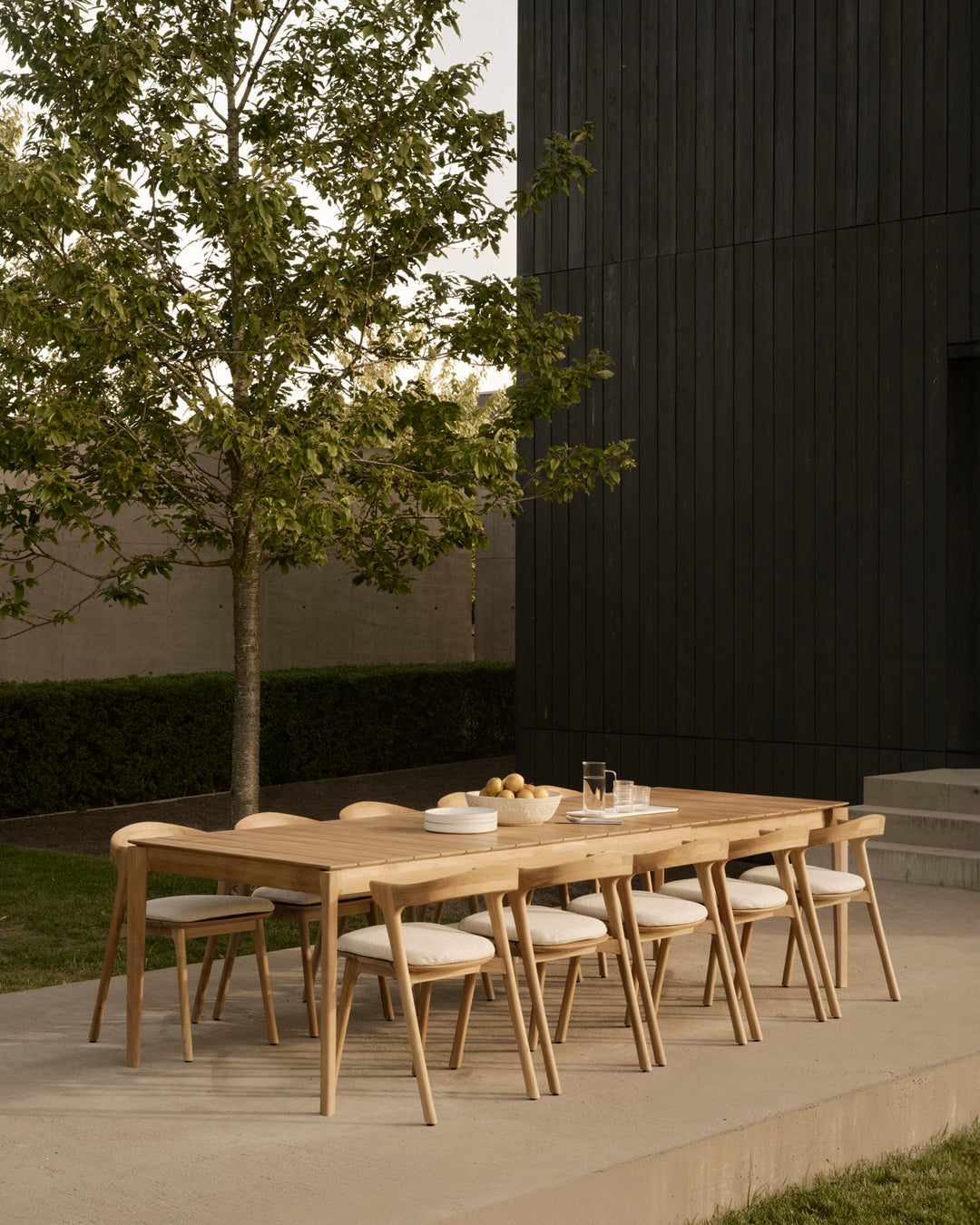 Table de jardin à rallonge Bok – ambiance