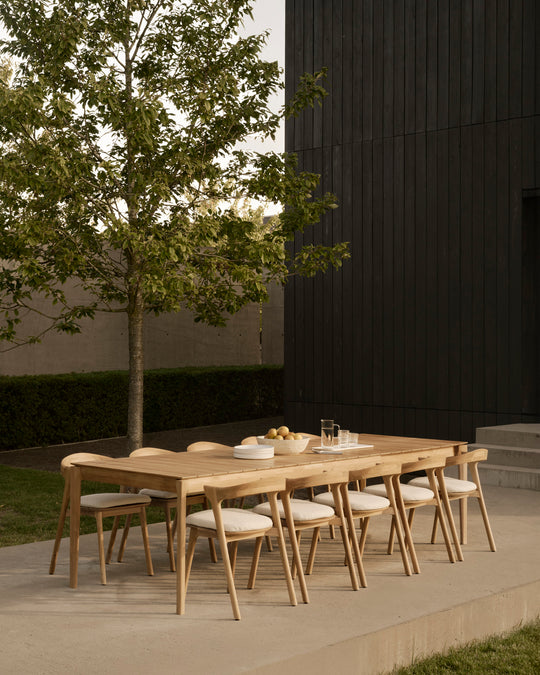 Table de jardin à rallonge Bok – ambiance