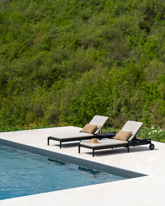 Chaise longue de jardin ajustable Jack – ambiance