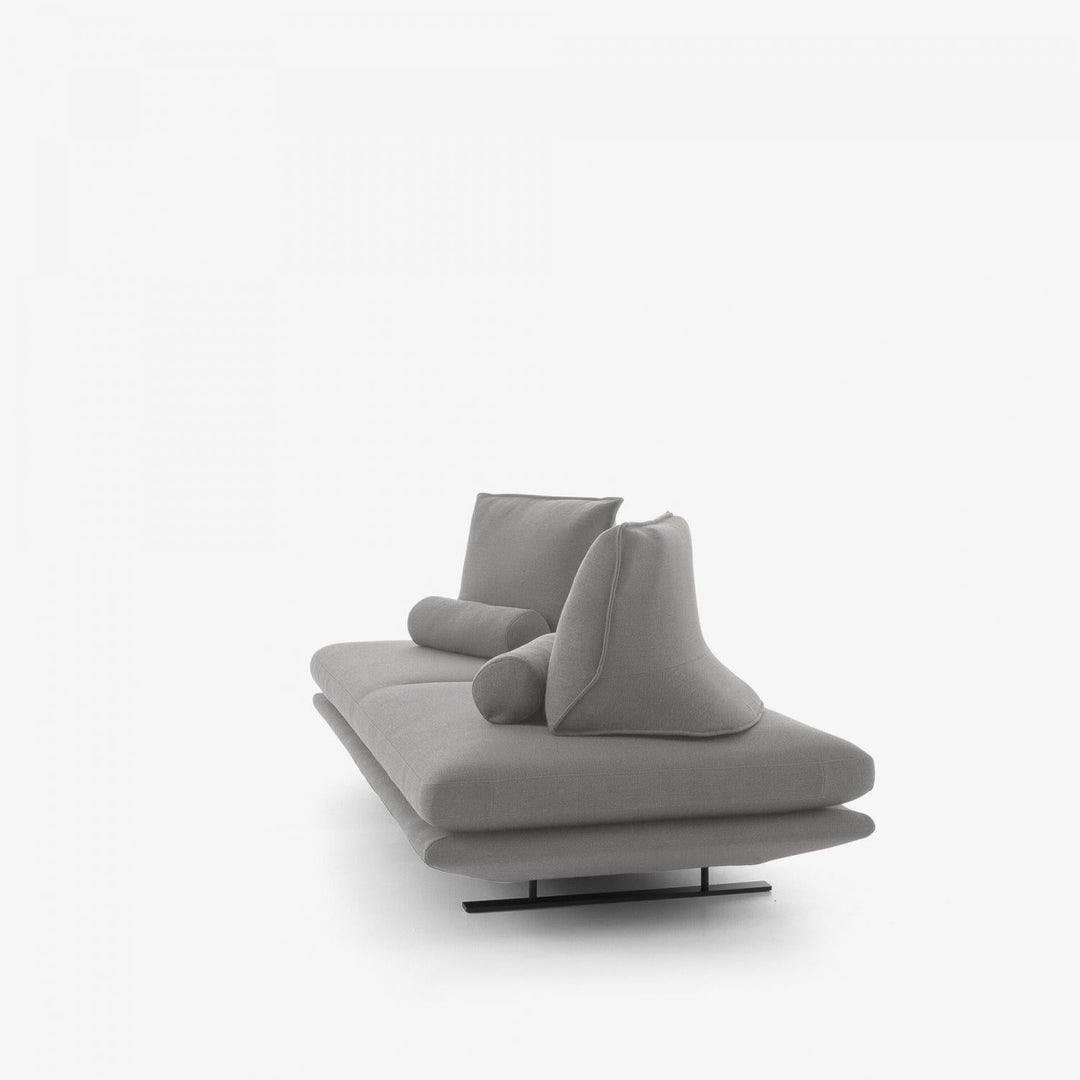 PRADO - Moyen canapé - tissu Lhuis coloris Tabac