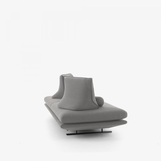 PRADO - Moyen canapé - tissu Lhuis coloris Tabac