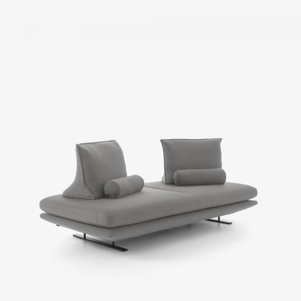 PRADO - Moyen canapé - tissu Lhuis coloris Tabac