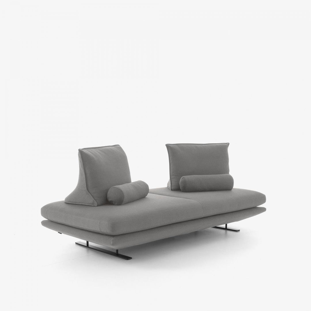 PRADO - Moyen canapé - tissu Lhuis coloris Tabac