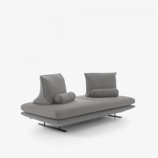 PRADO - Moyen canapé - tissu Lhuis coloris Tabac