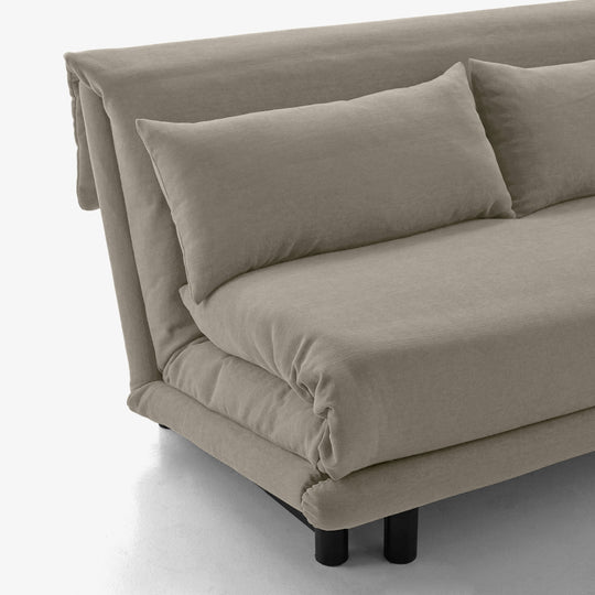 MULTY LES ESSENTIELS / FIRST - Banquette-lit 155 avec cale-reins matelas bultex tissu amalfi
