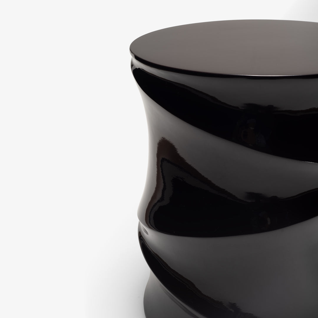 SIMETI - Table d'appoint rouge noir
