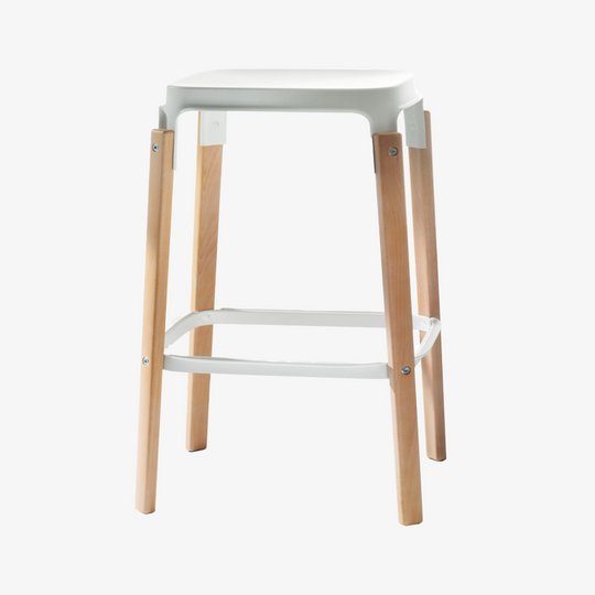 STEELWOOD - Tabouret / Métal et Bois H 68 cm