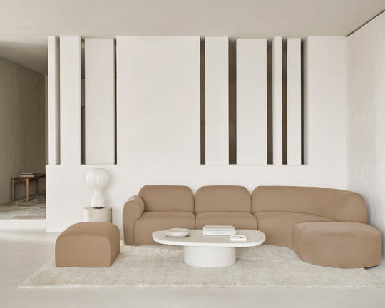 Canapé modulaire Bulky – 308 x 213 x 75 cm, avec repose-pieds