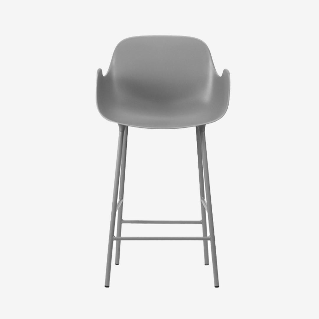 FORM - Tabouret de bar / H 65 cm pieds acier