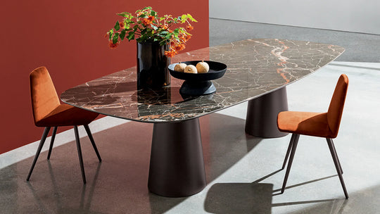 TOTEM DEUX BASES - Table rectangulaire
