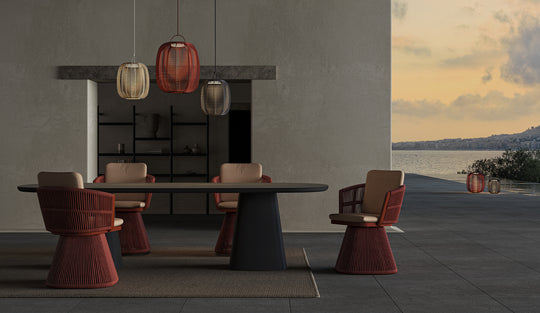 MONDO - Table repas 300 Travertin