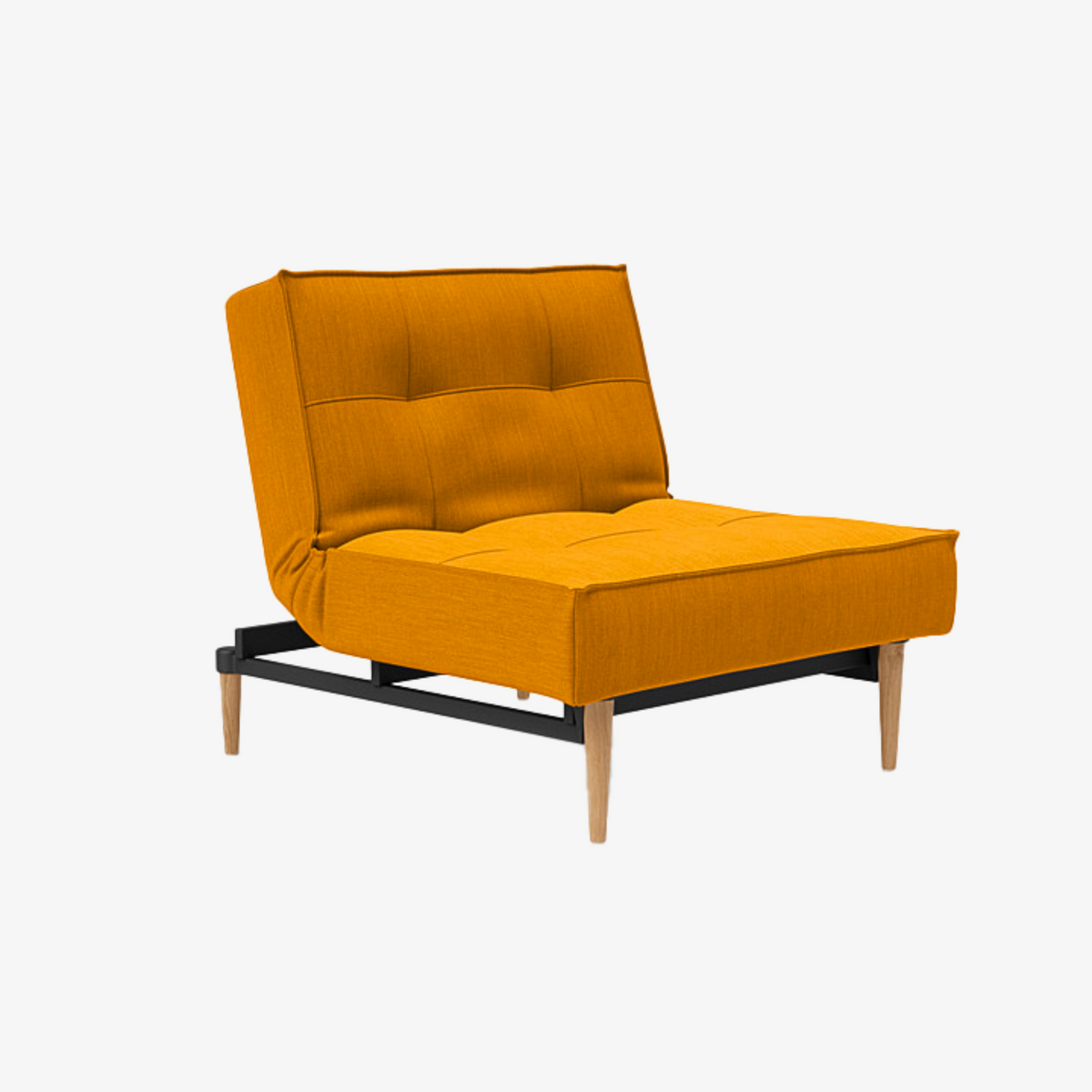 Fauteuil SPLITBACK d'Innovation Living en tissu Elegance Curry