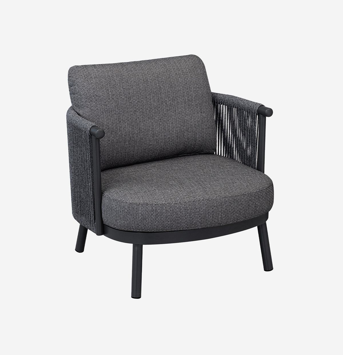 SELVA - Fauteuil lounge extérieur Anthracite