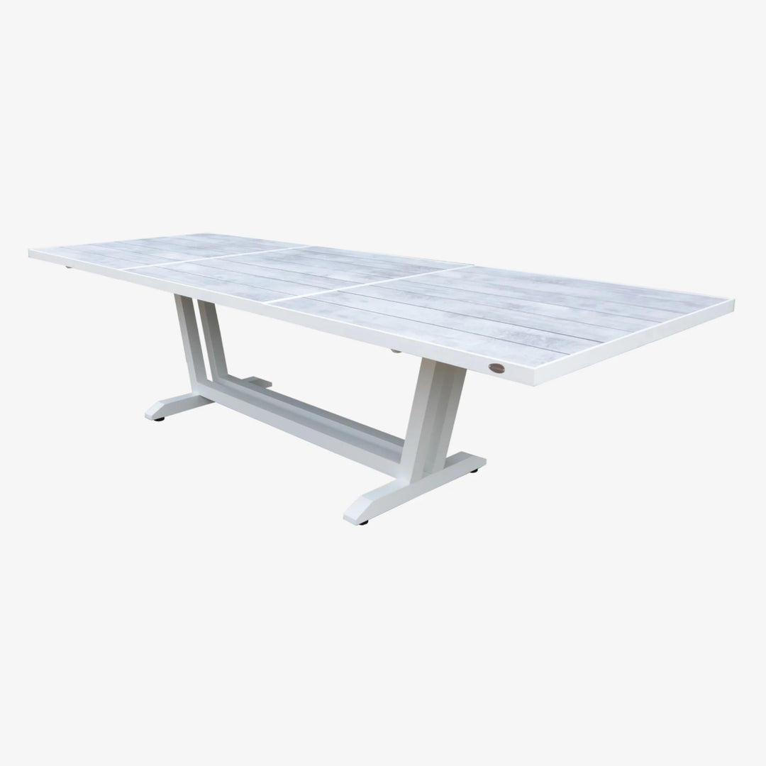 Table repas AMAKA exténsible HPL / plateau latte 200/300cm