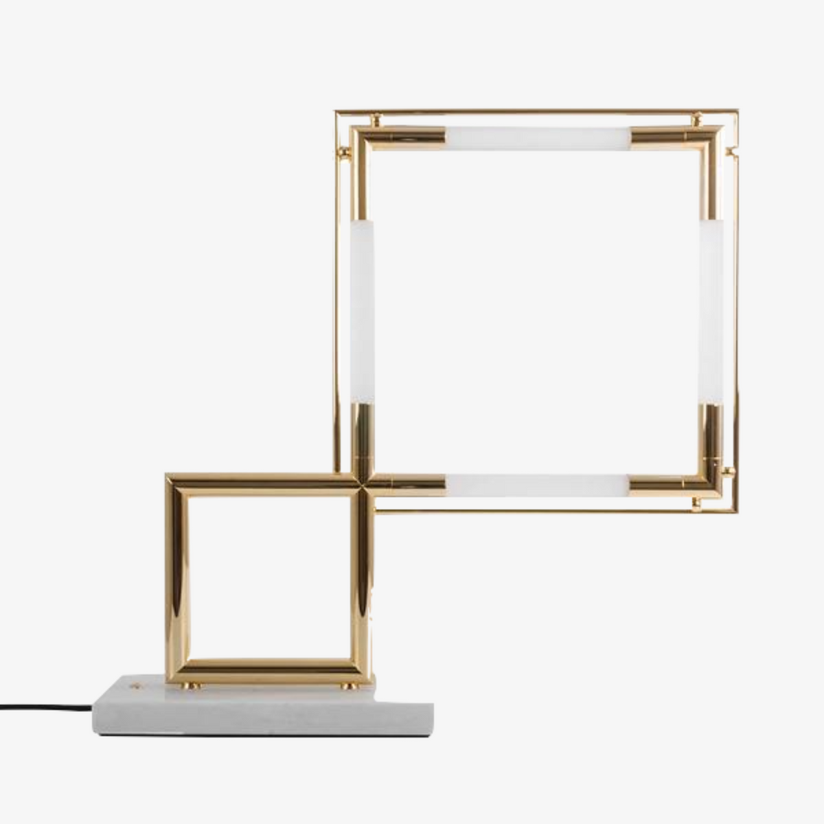 QUADRO VII / (RE-EDITION 2014) - Lampe à poser / GOLD – Lumen Center