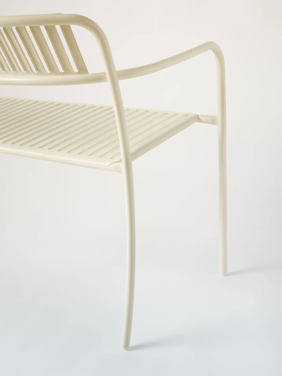 PATIO - Banc avec dossier lames