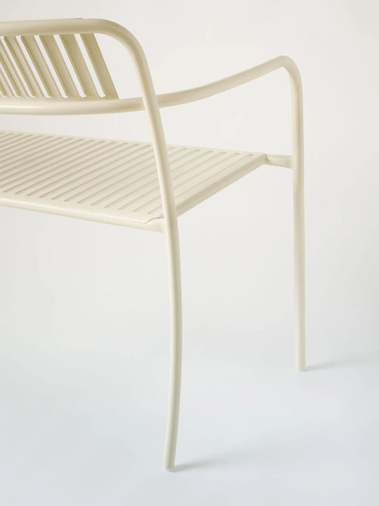 PATIO - Banc avec dossier lames