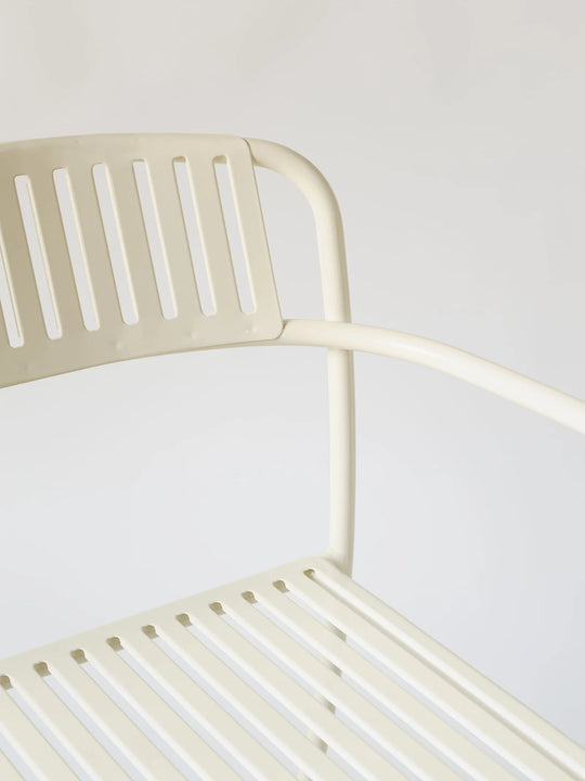 PATIO - Banc avec dossier lames