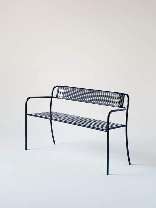 PATIO - Banc avec dossier lames