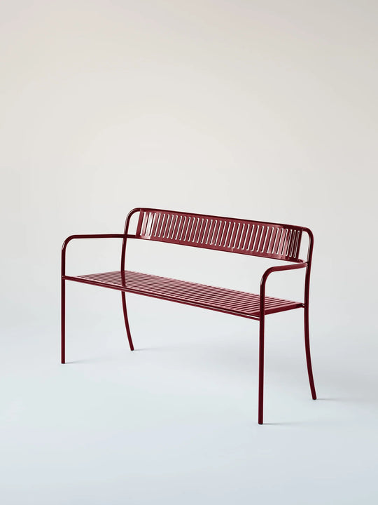 PATIO - Banc avec dossier lames
