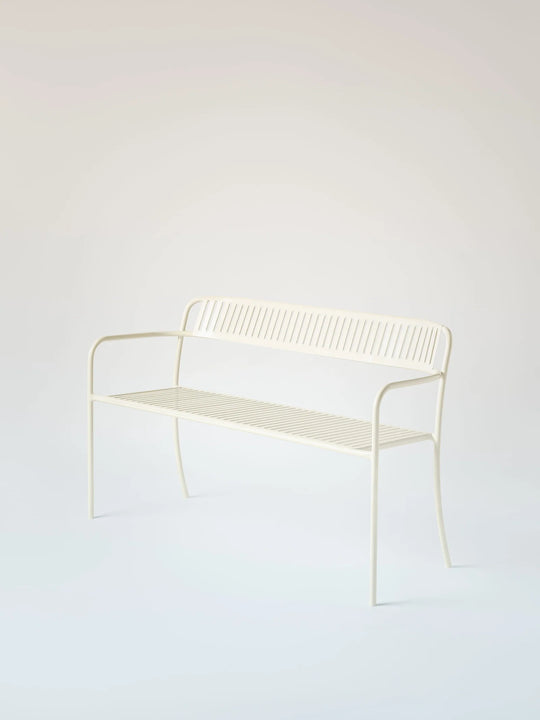 PATIO - Banc avec dossier lames