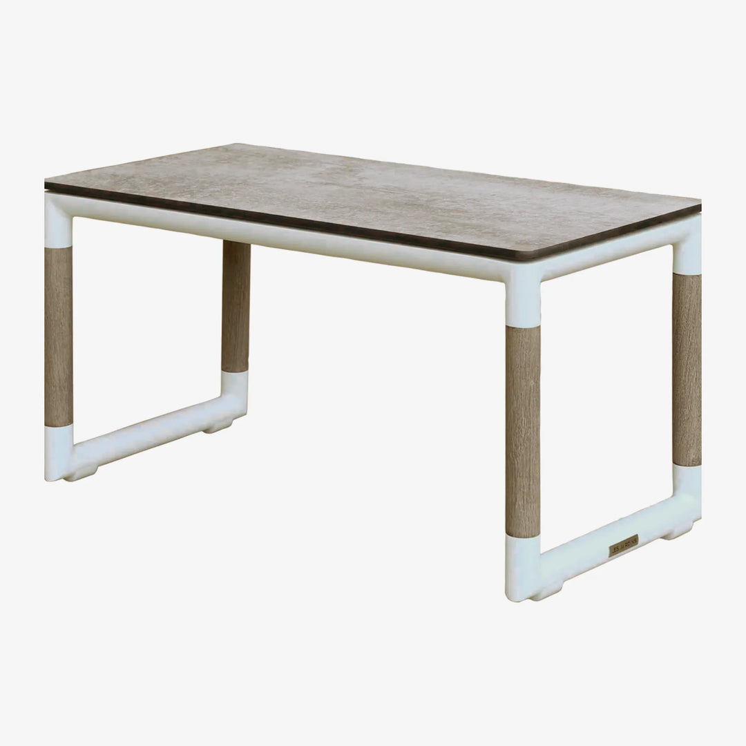 BASTINGAGE - Table basse HPL Pied Blanc