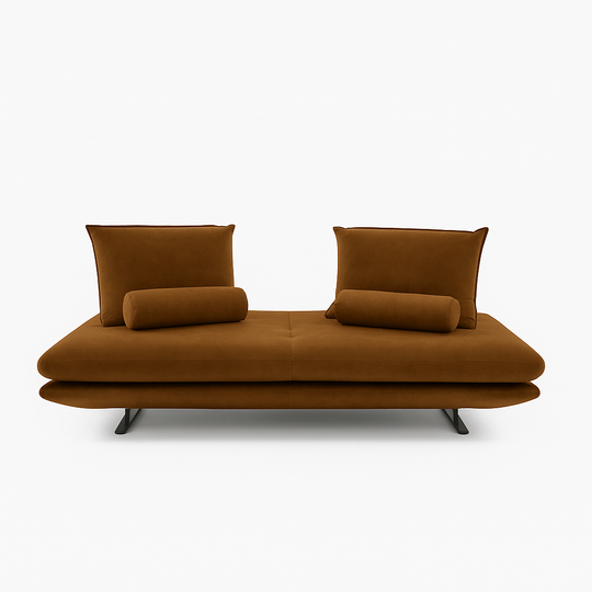 PRADO - Moyen canapé - tissu Lhuis coloris Tabac