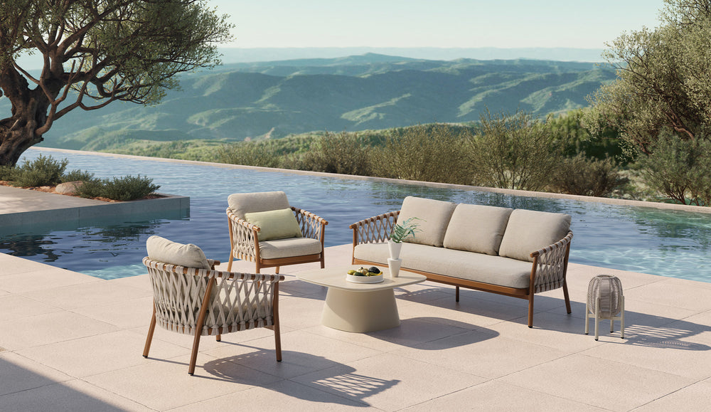 CALDERA - Fauteuil lounge Anthracite