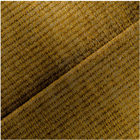 SANDRA - Moyen canapé avec cale-reins tissu Ara - coloris Noisette