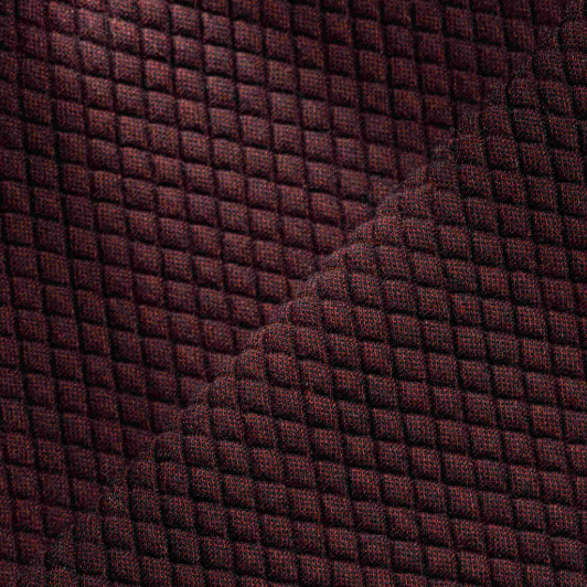 Ottoman - Fauteuil en tissu Mosaic - coloris Prune