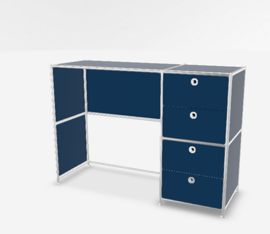 SYSTEM 4 - Bureau (L 115,4 x H 80,7 x P 40,4 cm )