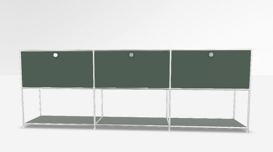 SYSTEM 4 - Bahut (L 227,9 x H 80,7 x P 40,5 cm)