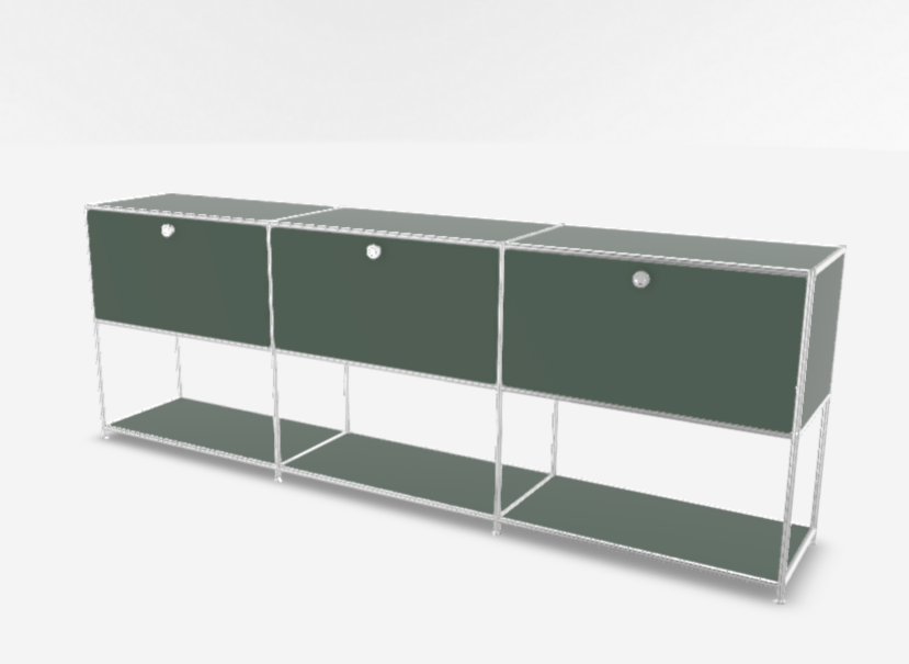 SYSTEM 4 - Bahut (L 227,9 x H 80,7 x P 40,5 cm)