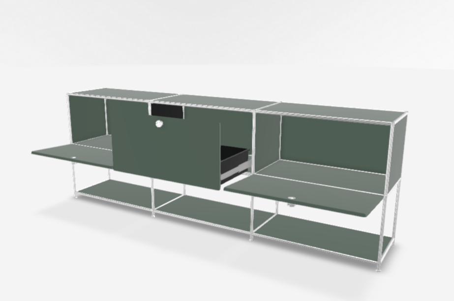 SYSTEM 4 - Bahut (L 227,9 x H 80,7 x P 40,5 cm)