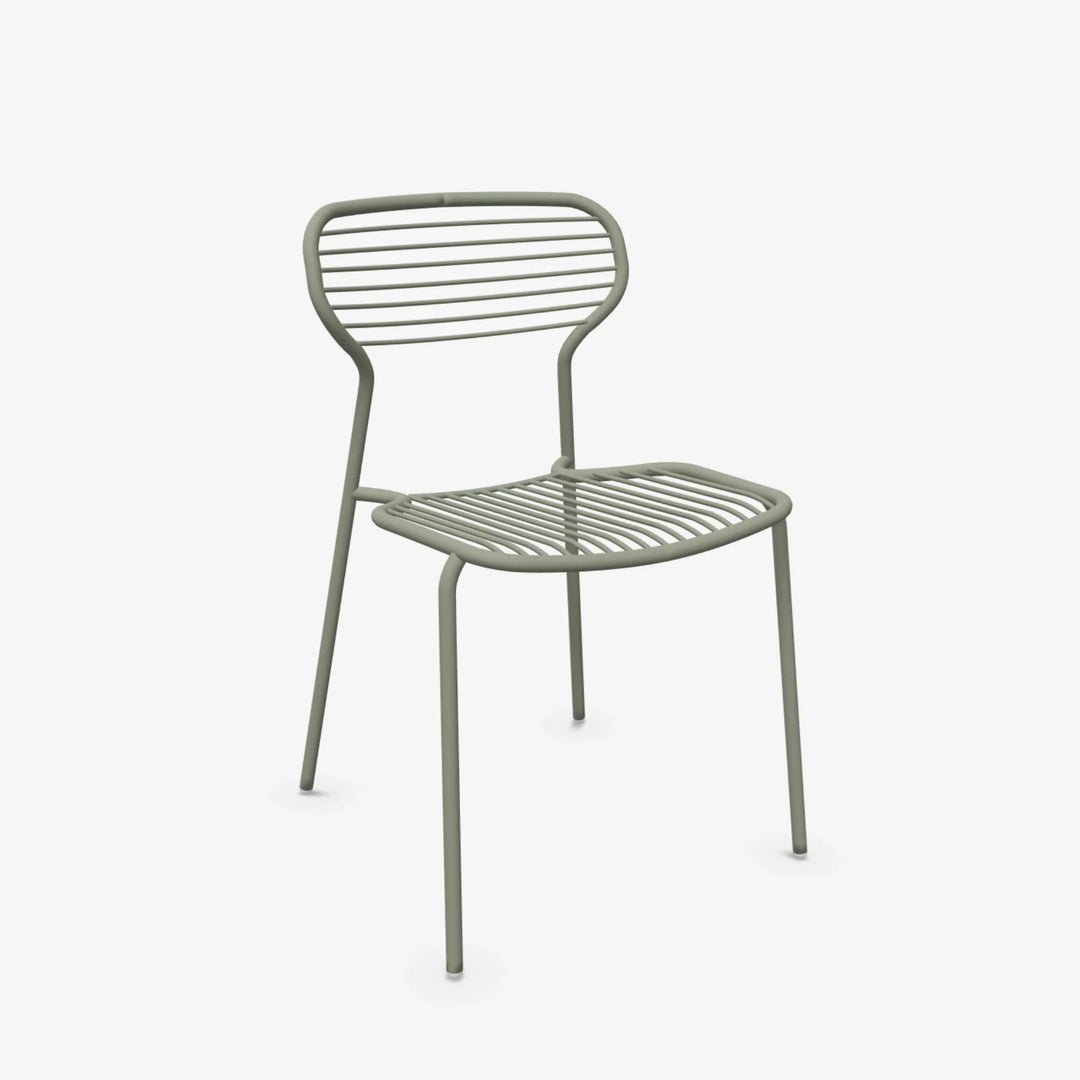 Chaise Apero salon de jardin outdoor Emu gris vert