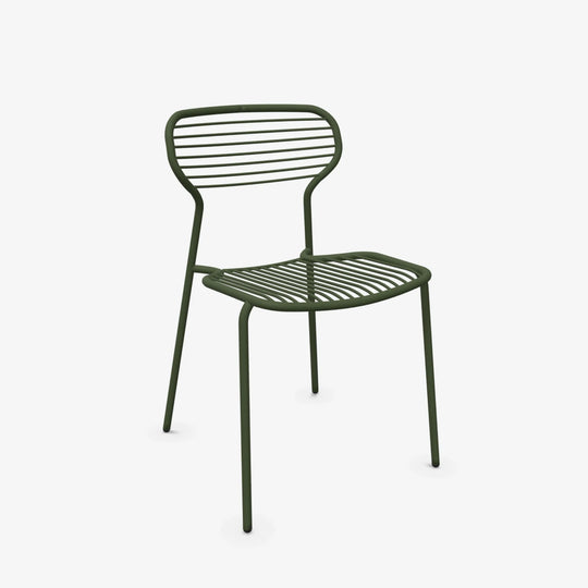 Chaise Apero salon de jardin outdoor Emu vert militaire