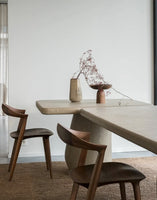 Chaise Addo marque artisan structure noyer 