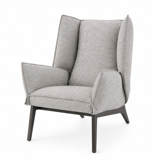 TOA - Fauteuil Tissu Match Argent