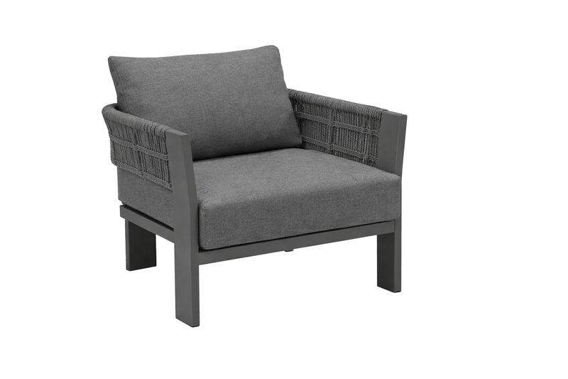 ROCCA - Fauteuil Lounge Charcoal
