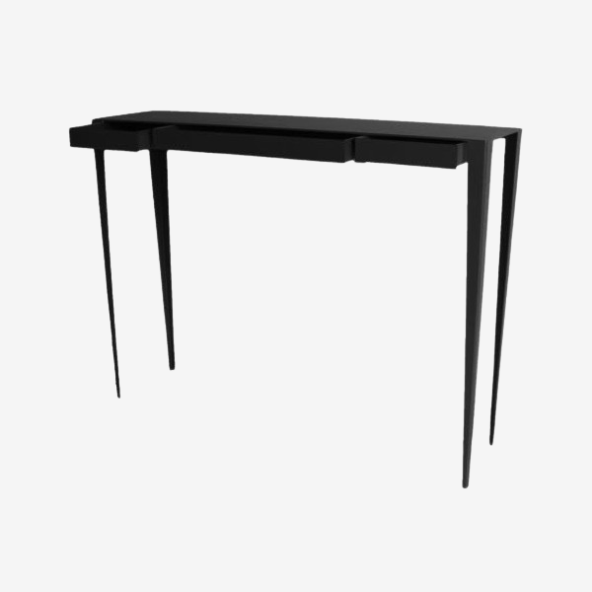 Console Grande Soeur Atelier Français du design, 3 tiroirs, acier et peinture epoxy