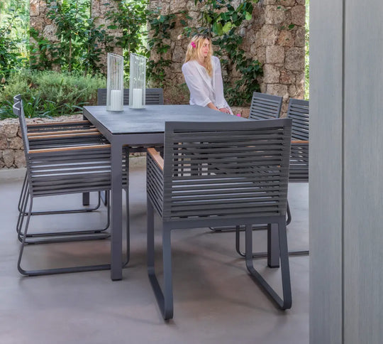 Corda fauteuil extérieur gris 
