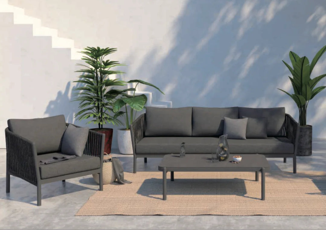 Ensemble Mexico pour salon de jardin charcoal gris