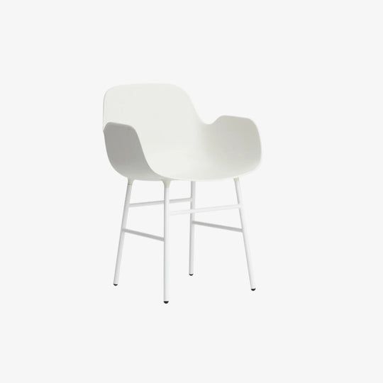  FORM-Fauteuil-pieds-acier-blanc