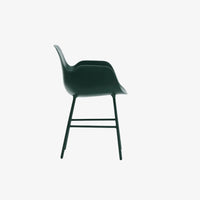 FORM-Fauteuil-pieds-acier-peint-vert