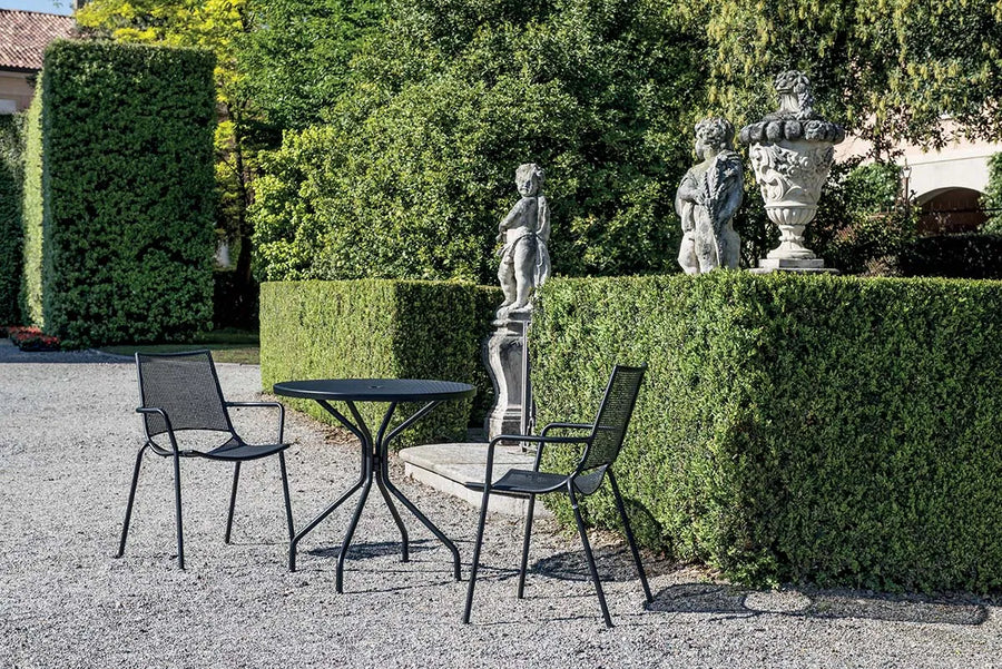 Fauteuil Ala extérieur outdoor salon de jardin Emu noir avec table Cambi noir