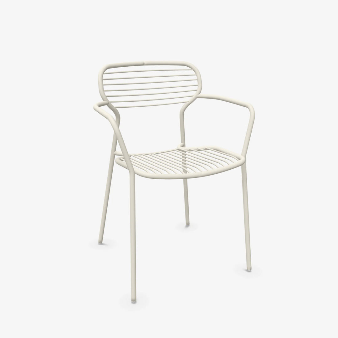 Chaise Apero salon de jardin outdoor Emu blanc mat