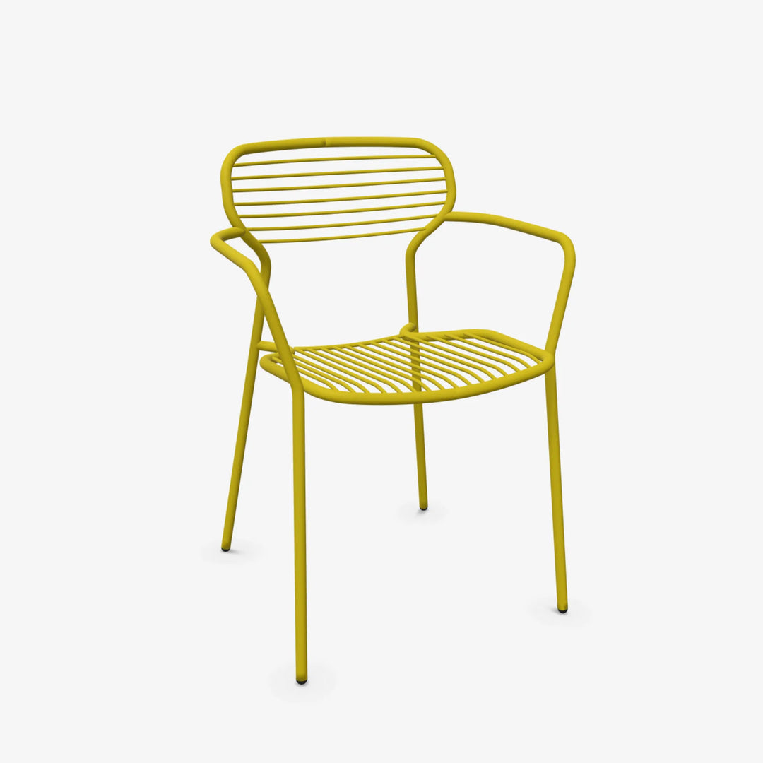 Chaise Apero salon de jardin outdoor Emu jaune curry