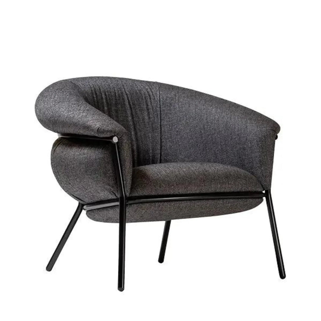 Fauteuil Grasso tissu noir BD Barcelona